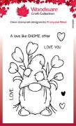 Picture of Woodware Clear Stamps 4"X6"-Singles Love Gnome