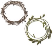 Picture of Sizzix Thinlits Dies By Tim Holtz Funky Wreath