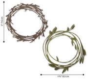 Picture of Sizzix Thinlits Dies By Tim Holtz Funky Wreath