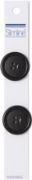 Picture of Slimline Buttons Series 2 Black 4-Hole 1" 2/Pkg
