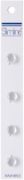Picture of Slimline Buttons Series 1 White Shank 1/4" 4/Pkg