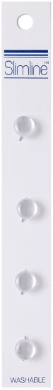 Picture of Slimline Buttons Series 1 White Shank 1/4" 4/Pkg