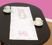 Picture of Jack Dempsey Stamped Table Runner/Scarf 15"X42" Love