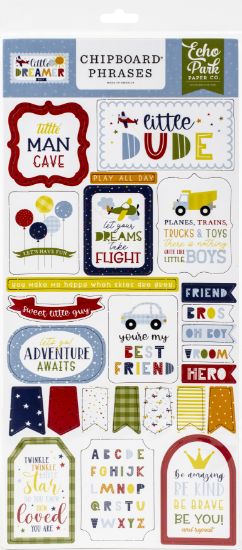 Picture of Little Dreamer Boy Chipboard 6"X13"-Phrases