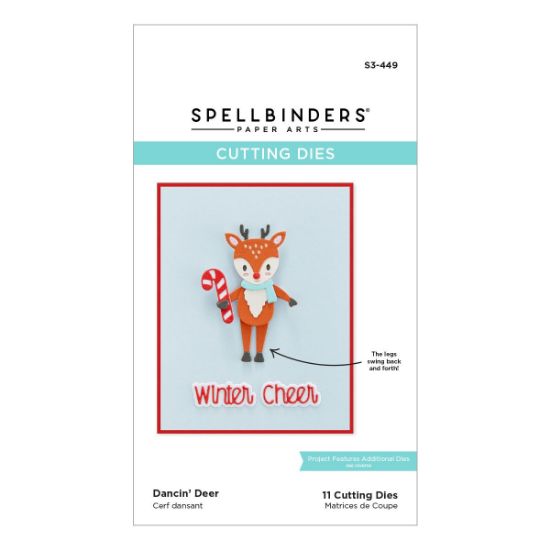 Picture of Spellbinders Etched Dies-Dancin' Deer- Tinsel Time