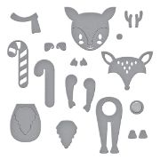 Picture of Spellbinders Etched Dies-Dancin' Deer- Tinsel Time