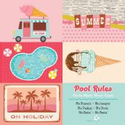 Picture of Retro Summer Double-Sided Cardstock 12"X12"-4"X6" Elements