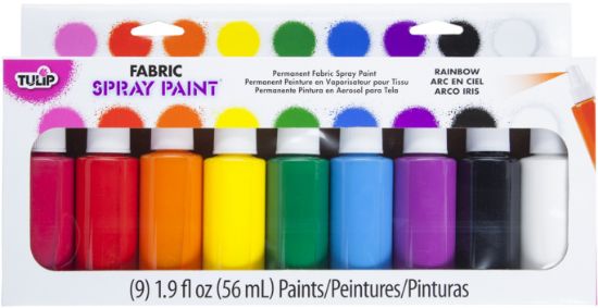 Picture of Tulip Fabric Spray Paint Party Pack 1.9oz 9/Pkg Assorted