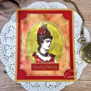 Picture of Woodware Clear Stamp 3"X4"-Vintage Lady 3/Pkg