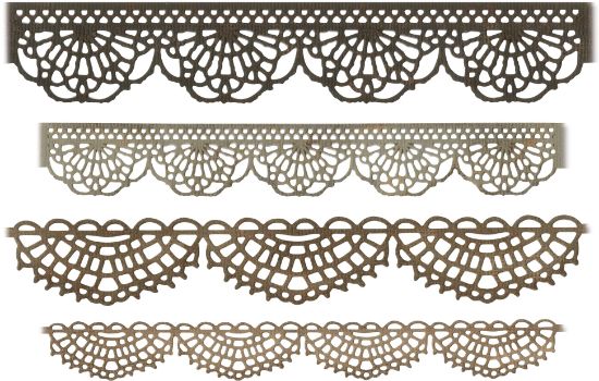 Picture of Sizzix Thinlits Dies By Tim Holtz 4/Pkg Crochet