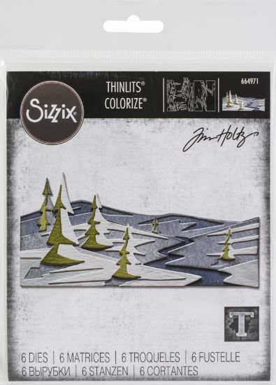 Picture of Sizzix Thinlits Dies By Tim Holtz 6/Pkg Snowscape, Colorize