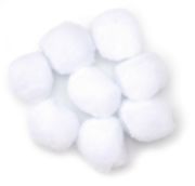 Picture of Pom-Poms 2" 8/Pkg White