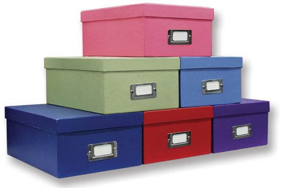 Picture of Photo Storage Box-4.5"X8"X11.5" Assorted Solid Colors