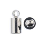 Picture of John Bead Cord End Cap 4.5x9mm 12/Pkg-Silver