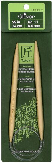 Picture of Takumi Bamboo Circular Knitting Needles 29" Size 11/8mm