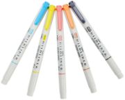 Picture of Zebra Mildliner Double Ended Marker Bold & Fine Point 5/Pkg Friendly Mild