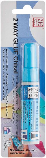 Picture of Zig 2-Way Glue Pen Carded Chisel Tip