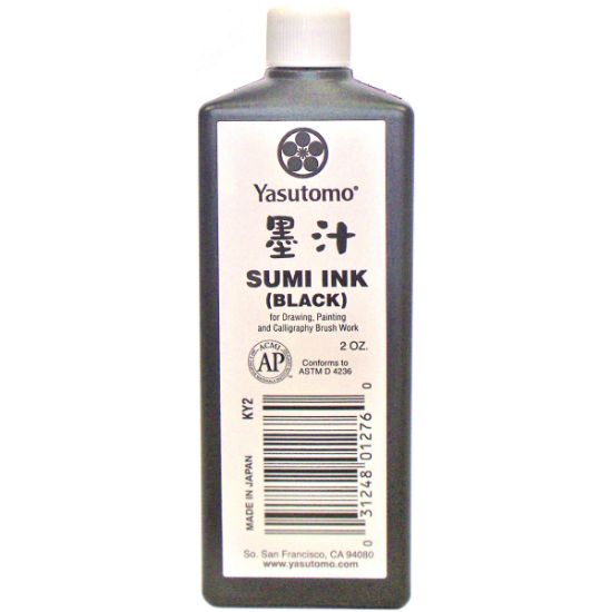 Picture of Yasutomo Sumi Ink 2oz Black