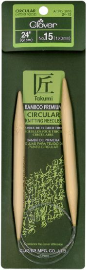 Picture of Takumi Bamboo Circular Knitting Needles 24" Size 15/10mm