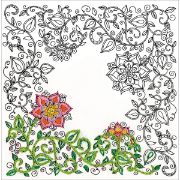 Picture of Zenbroidery Stamped Embroidery 10"X10" Garden