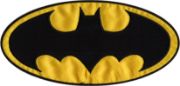 Picture of Wrights DC Comics Iron-On Applique Batman Logo 3.5"X7"