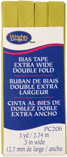 Picture of Wrights Double Fold Bias Tape 1/2"X3yd Dill Pickle
