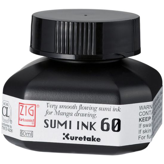 Picture of Zig Sumi Pen Ink 60ml Black