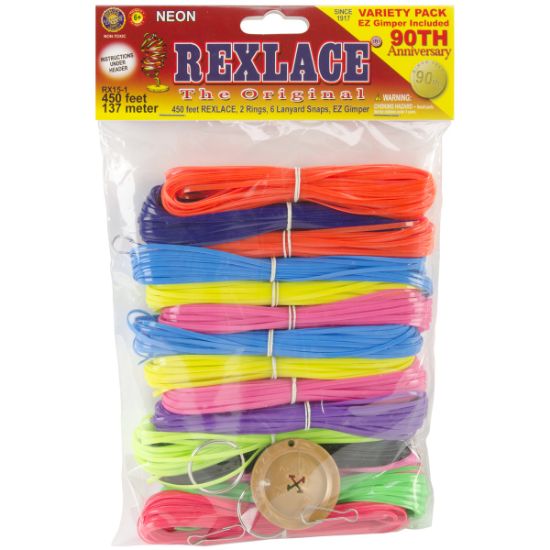 Picture of Rexlace Plastic Lacing Variety Pack Neon
