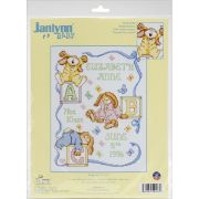 Picture of Sleepy Bunnies Sampler Counted Cross Stitch Kit 11"X14" 14 Count
