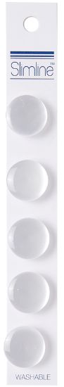 Picture of Slimline Buttons Series 1 White Shank 5/8" 5/Pkg