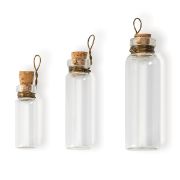 Picture of Steampunk Glass Accents 3/Pkg Laboratory Bottles 