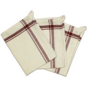 Picture of Stitch 'Em Up Retro Stripe Towels 18"X28" 3/Pkg Maroon Stripe
