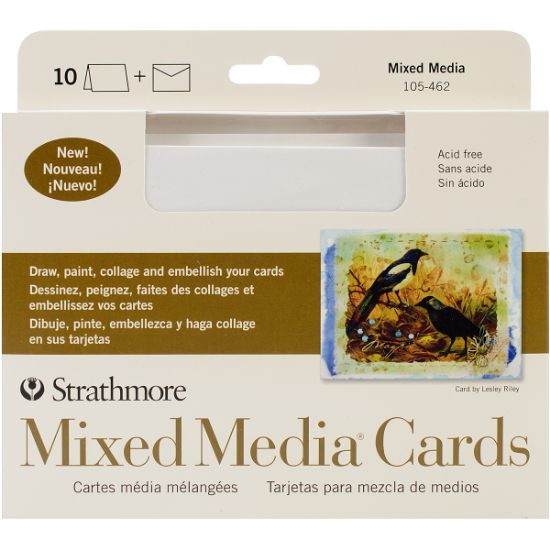 Picture of Strathmore Cards & Envelopes 5"X6.875" 10/Pkg Mixed Media