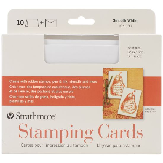 Picture of Strathmore Cards & Envelopes 5"X6.875" 10/Pkg Stamping