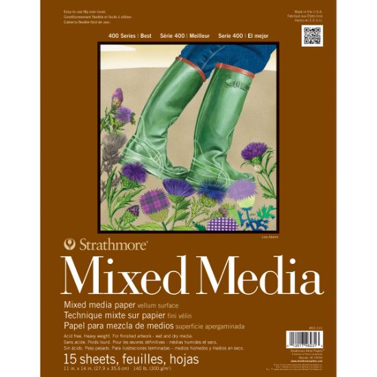 Picture of Strathmore Mixed Media Vellum Paper Pad 11"X14" 15 Sheets