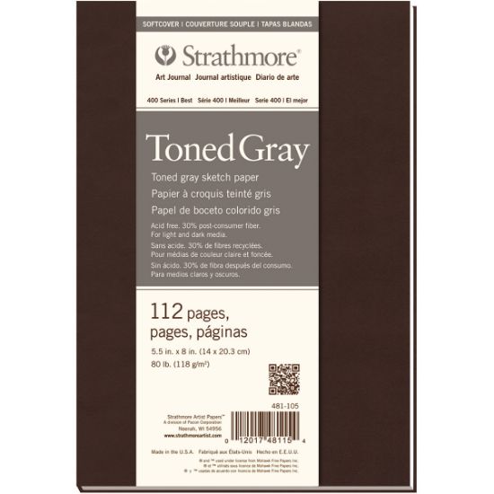 Picture of Strathmore Toned Sketch Softcover Journal 5.5"X8" Gray 56 Sheets