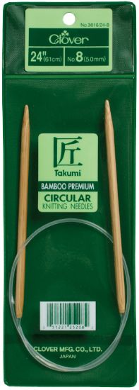 Picture of Takumi Bamboo Circular Knitting Needles 24" Size 8/5mm