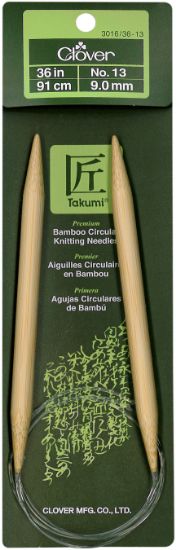 Picture of Takumi Bamboo Circular Knitting Needles 36" Size 13/9mm
