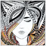 Picture of Zenbroidery Stamped Embroidery 10"X10" Woman