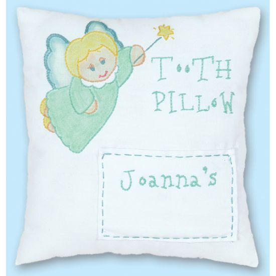 Picture of Stamped Tooth Fairy Pillow Cover 8"X8" Tooth Fairy