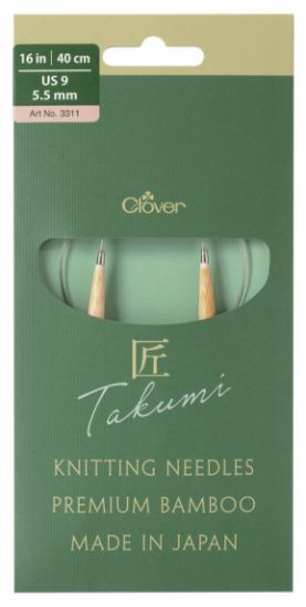 Picture of TAKUMI Pro Circular Knitting Needles 16"-US 9 / 5.5 mm