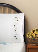 Picture of Stamped Pillowcase Pair For Embroidery 20"X30" Fireflies