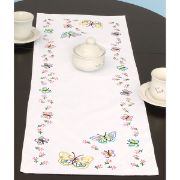 Picture of Stamped Table Runner/Scarf 15"X42" Fluttering Butterflies