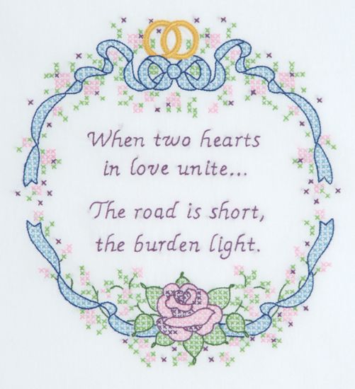 Picture of Stamped White Sampler 11"X14" Wedding