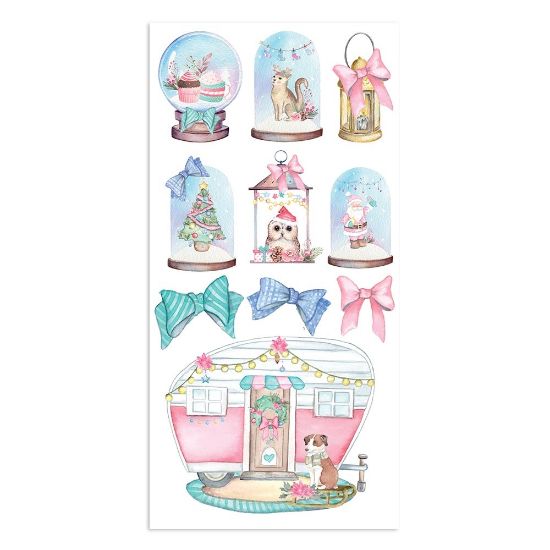 Picture of Stamperia Collectables Single-Sided Paper 6"X12" 10/Pkg-Christmas Rose, 10 Designs/1 Each