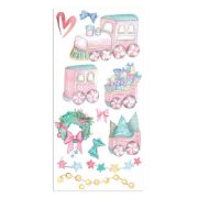 Picture of Stamperia Collectables Single-Sided Paper 6"X12" 10/Pkg-Christmas Rose, 10 Designs/1 Each