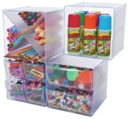Picture of Stackable Open Cube Storage Organizer 6"X6"X6" Clear