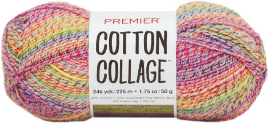 Picture of Premier Yarns Cotton Collage Yarn Sunshine Multi