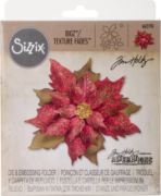 Picture of Sizzix Bigz Die W/Texture Fades By Tim Holtz Layered Tattered Poinsettia 2.75"X6.625"