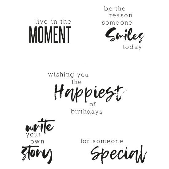 Picture of Sizzix Clear Stamps By Pete Hughes-Sunnyside Sentiments #2